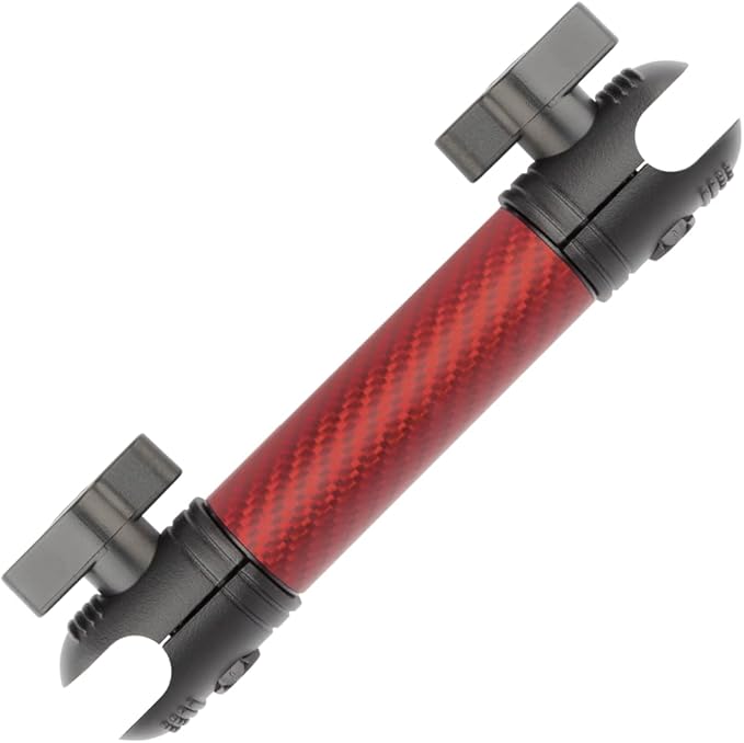 Bulletpoint Mounting Solutions Dash Mount 5.9" Arm Compatible with iPhone and Android Smartphones - Fits 20mm Attachment Ball (Matte Red Carbon Fiber)