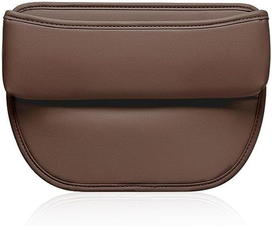 Car Seat Gap Storage Organizer for MINI Countryman One/Cooper/Cooper S Seat Side Gap Filler Leak Proof Storage Organizer Leather Console Side Pocket Storage Box,Brown
