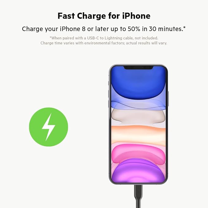 Belkin 36-Watt Dual-USB Car Charger - Power Delivery 2 18W USB-C Ports with PPS Charging Apple iPhone 14, 14 Pro, 14 Pro Max, iPhone 13, 13 Pro, 13 Pro Max Samsung Galaxy, AirPods - USB-C Charger
