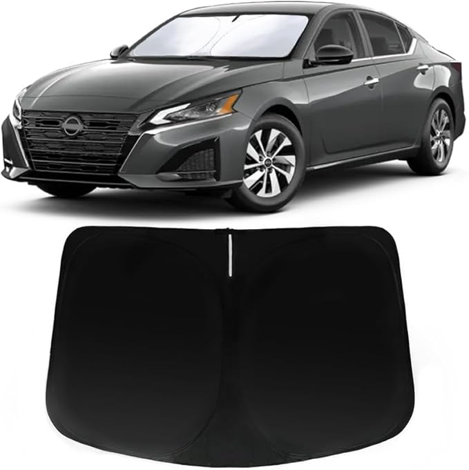 Windshield Sun Shade for 2019-2026 Nissan Altima - Car Front Window Sun Visor & Heat Shield Accessories | 240T Sunshade Blocks UV Rays Sheld