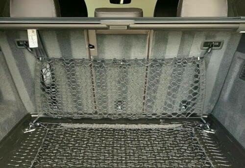 Qty.2 Trunk Organizer Cargo Net for AUDI Q8 SQ8 2019-2025 – Envelope + Floor Style Cargo Nets for SUV – Premium Mesh Car Trunk Organizer Vehicle Carrier Storage –Compatible with Q8 SQ8