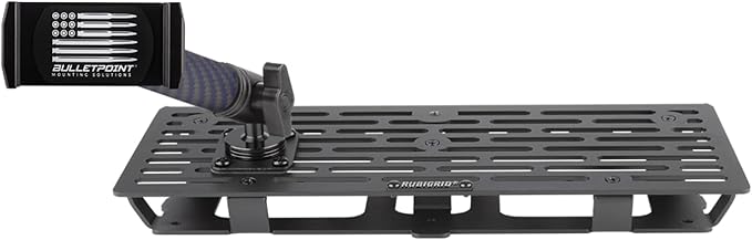 Bulletpoint RubiGrid Metal Dash Mount Phone Holder Multi-Device Mount Compatible with 2023+ Ford Super Duty (Spring-Loaded)