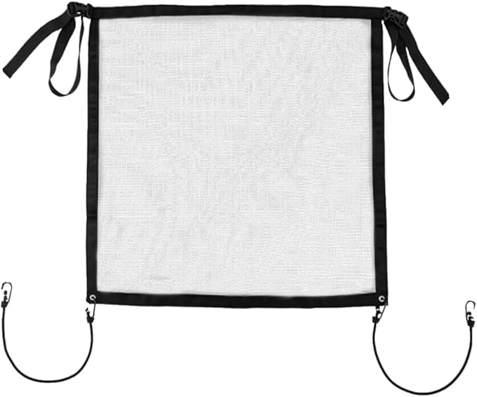 JOYCOURT Car Dog Barrier Net, Auto Protection Fence Net Backseat Mesh Pet Barrier, Car Stretchable Obstacle Mesh Divider Net Car Adjustable Safety Mesh for Most Cars, Trucks, SUVs (23"×23")