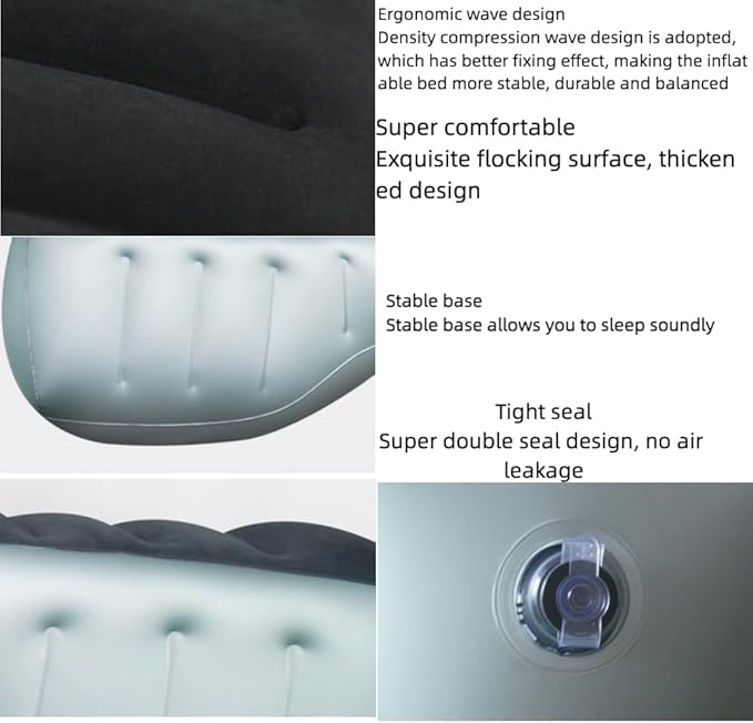 Car Bed, Car Air Bed, Car Mattress, Back Seat Bed, Back Seat Gap Filler Pad, Inflatable, Extender, Portable Sleeping Accessories for SUV, Camping, Travel, Rest