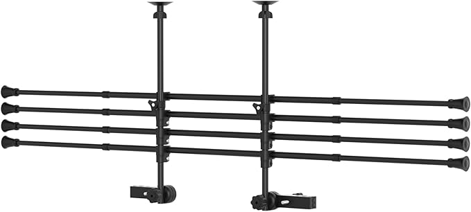 Topteng Adjustable Metal Pet Barrier for SUV, Car & Trucks Dog Car Guard gate Travel Barrier Big Dogs, Heavy-Duty Secure, Easy to Install & Store Universal Vehicles