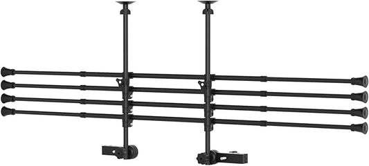 Topteng Adjustable Metal Pet Barrier for SUV, Car & Trucks Dog Car Guard gate Travel Barrier Big Dogs, Heavy-Duty Secure, Easy to Install & Store Universal Vehicles