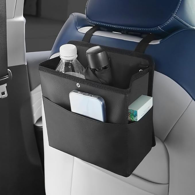 Car Trash Can,Multi Functional Car Storage Box,Automobile Seat Back Storage Bag