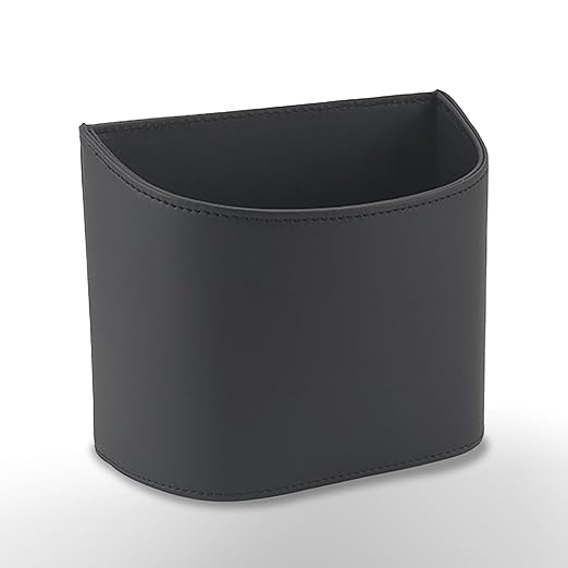 Small Car Trash Can,Cute Leakproof Car Trash Bin,Car Garbage Can Garbage Container Bin Hanging on the Door,Automotive Garbage Cans Organizer for Vehicle Back/Front Seat/Console (Black)