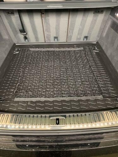 Qty.2 Trunk Organizer Cargo Net for AUDI Q8 SQ8 2019-2025 – Envelope + Floor Style Cargo Nets for SUV – Premium Mesh Car Trunk Organizer Vehicle Carrier Storage –Compatible with Q8 SQ8