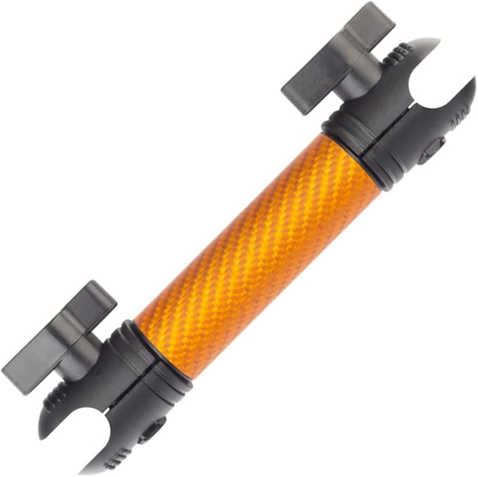 Bulletpoint Mounting Solutions Dash Mount 5.9" Arm Compatible with iPhone and Android Smartphones - Fits 20mm Attachment Ball (Matte Orange Carbon Fiber)