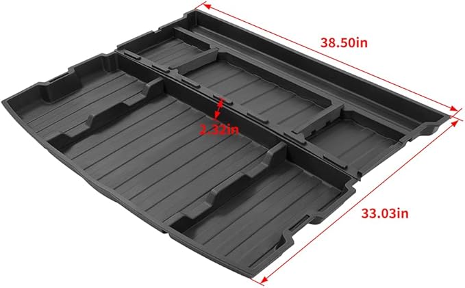 Rear Hatch Trunk Hidden Storage Box Compatible with 2019-2025 Toyota RAV4 (Not Fit RAV4 Prime) Insert Cargo Organizer Storage