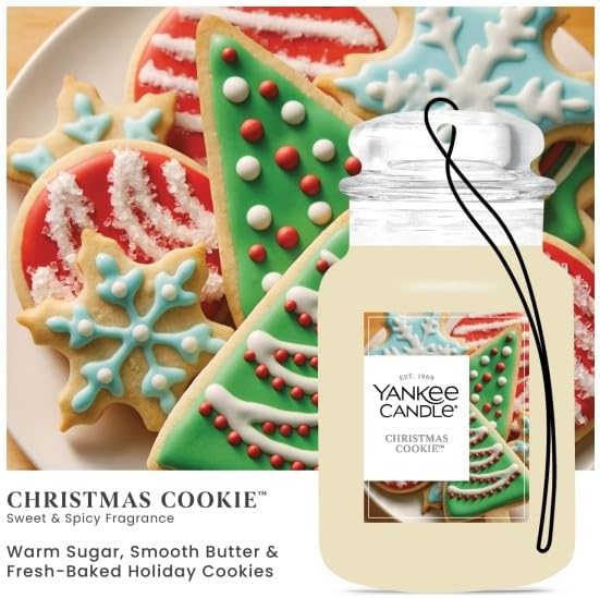 Yankee Candle Paper Car Jar, Christmas Cookie (Pack of 10)