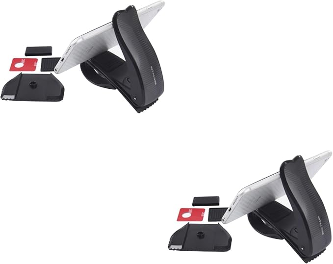 Hemobllo 2pcs Rotating Car Holder Bracket for -Skid Design Easy Installation Fit for Dashboard