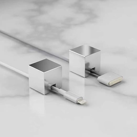 Silvery Stainless Steel Cable Clips, Cord Organizer Cable Management, USB Cable Holder Wire,Wire Organizer for Desk, Wall, Car, Nightstand and Office Cable Management. (Silvery)