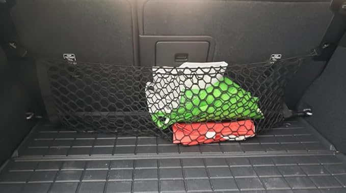 Trunk Organizer Cargo Nets for Volvo XC40 2019-2026 – Envelope + Floor Style Cargo Nets for SUV – Premium Mesh Car Trunk Organizer Vehicle Carrier Storage – Compatible with XC40