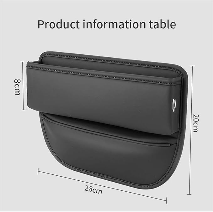 Car Seat Gap Storage Organizer for MINI Countryman One/Cooper/Cooper S Seat Side Gap Filler Leak Proof Storage Organizer Leather Console Side Pocket Storage Box,Red