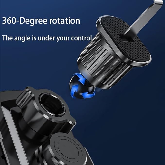 Wireless Car Charger Mount,Phone Holder,15W Fast Charging, Air Vent Clamp,Auto Clamping,360° Rotating Ball Joint,Transparent Case,Compatible with iPhone 17/16/15/14/13/12/11/10, Samsung Galaxy Series