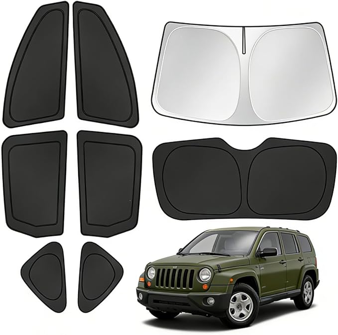 T TGBROS Windshield Sun Shade for Honda CR-V 2012 2013 2014 2015 2016 Car Window Shades Thicken UV Block and Blackout Privacy Foldable Sunshades 8PCS Accessories Keep Cool Sun Visor Covers