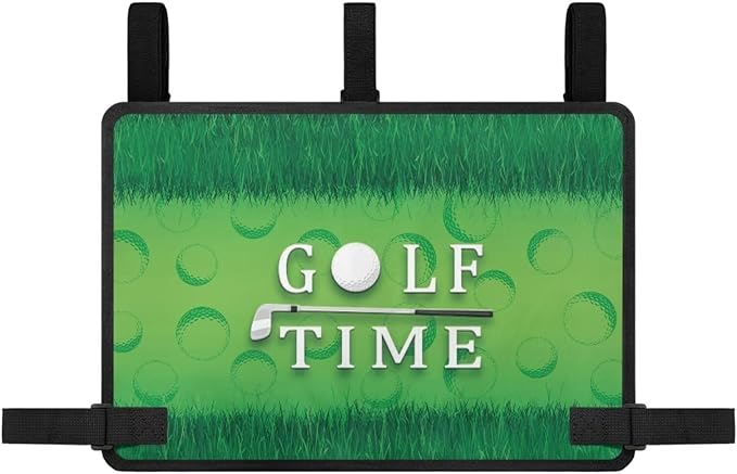 Golf Cart Storage Bag Non-Slip Golf Cart Rear Seat Organizer with 4 Pocket for Ezgo Yamaha Club Car and Other 2-Seat Golfs Carts
