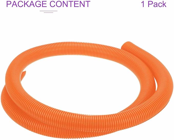 DMiotech 6.6ft Wire Loom Split Tubing 1 1/2 Inch(38.1mm) ID, Cord Protectors from Pet Flexible Conduit Cable Management for Office Home Garden, Orange