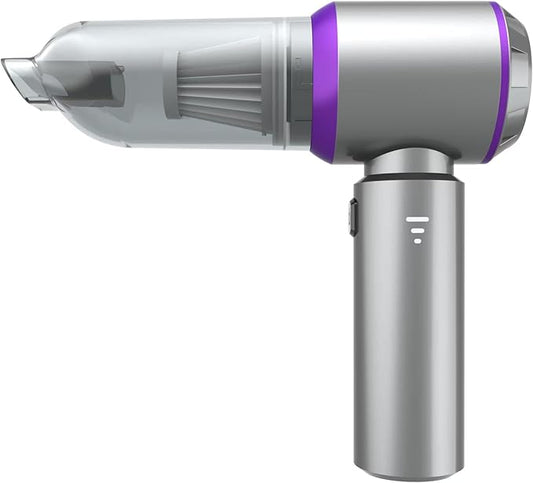 NWDEY Car Vacuum Cleaner High Power 20000Pa – Cordless Handheld Mini Vacuum & Air Duster for Car Detailing, 3-Speed Brushless Motor, 6000mAh Battery (Upgraded Purple)