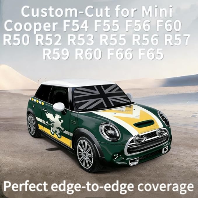 Front Windshield Sunshade for Mini Cooper Car Shade Automotive Windshield Sunshades for Mini Cooper Windshield Sun Shade Keeps Your Vehicle Cool