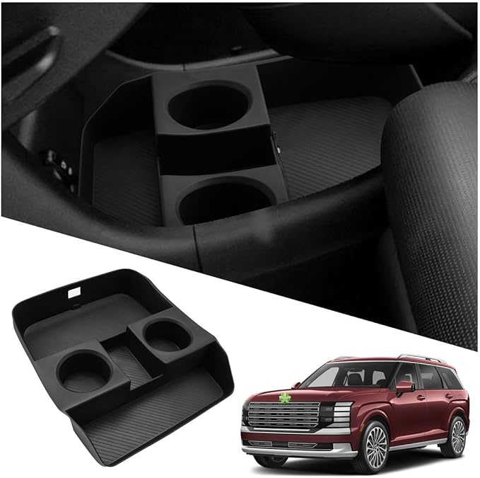 Ruiya 2026 Palisade Lower Console Organizer for 2026 Hyundai Palisade Accessories ABS Material Under Console Organizer Compatible with 2026 Hyundai Palisade Calligraphy/Limited/XRT Pro/SEL