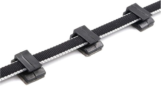 Mini Cable Clips 3M Adhesive, Multipurpose Cord and Wire Organizer for Cable Management Mini (12mm x 9.5mm) - 100 Pack Bundled with 10 Bonus Reusable Cable Ties (Black)