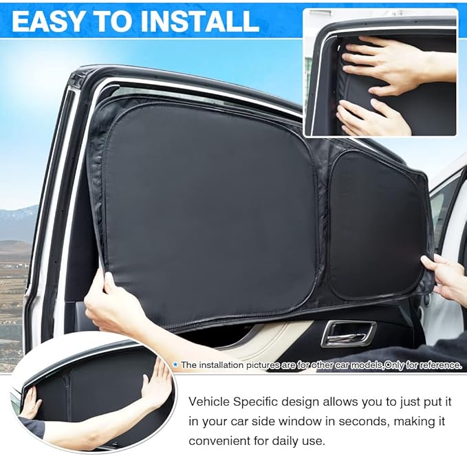 T TGBROS Windshield Sun Shade for Subaru Ascent 2019-2025 2026 Car Window Shades Thicken UV Block and Blackout Privacy Foldable Sunshades 8PCS Accessories Keep Cool Sun Visor Covers