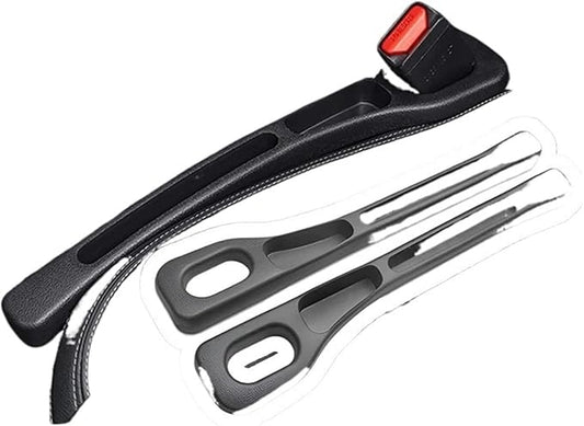 2 PCS Universal Car Seat Gap Filler, Leak-Proof Side Seam Plug Strip for Crumbs/Phones/Keys, Car Interior Decor Accessories(2pcs black)
