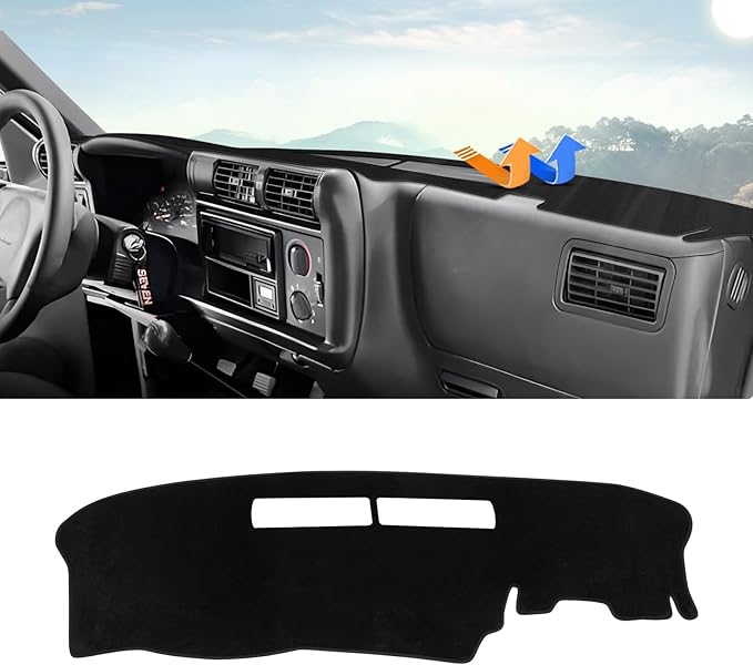 Autorder Dashboard Cover Mat for 1994-1997 Chevrolet Chevy S10 Blazer/GMC Jimmy Sonoma&1996 1997 Olds Oldsmobile Bravada Accessories Dash Cover Upgrade Velvet Dash Mat UV Rays Protector