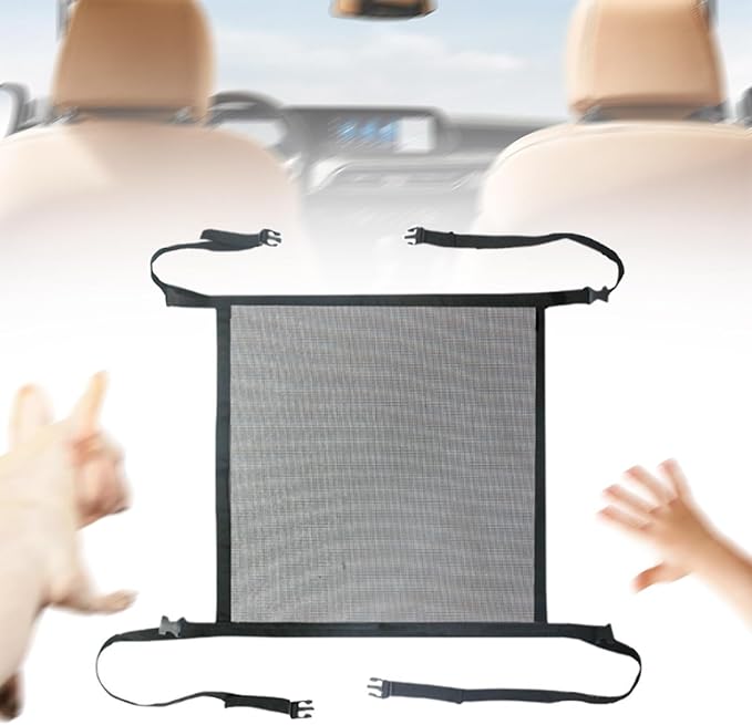 Car Dog Barrier Net Backseat Mesh, Pets Barrier Auto Protection Fence Net, Pets Car Divider Back Seat Barrier Net for Car