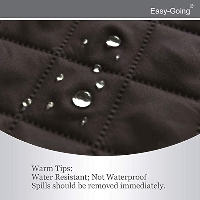 Easy-Going Reversible Oversized Couch Cover for 3 Cushion Couch Sofa Cover for Dogs Water Resistant Furniture Protector Cover with Foam Sticks for Pet (Oversized Sofa, Chocolate/Chocolate)