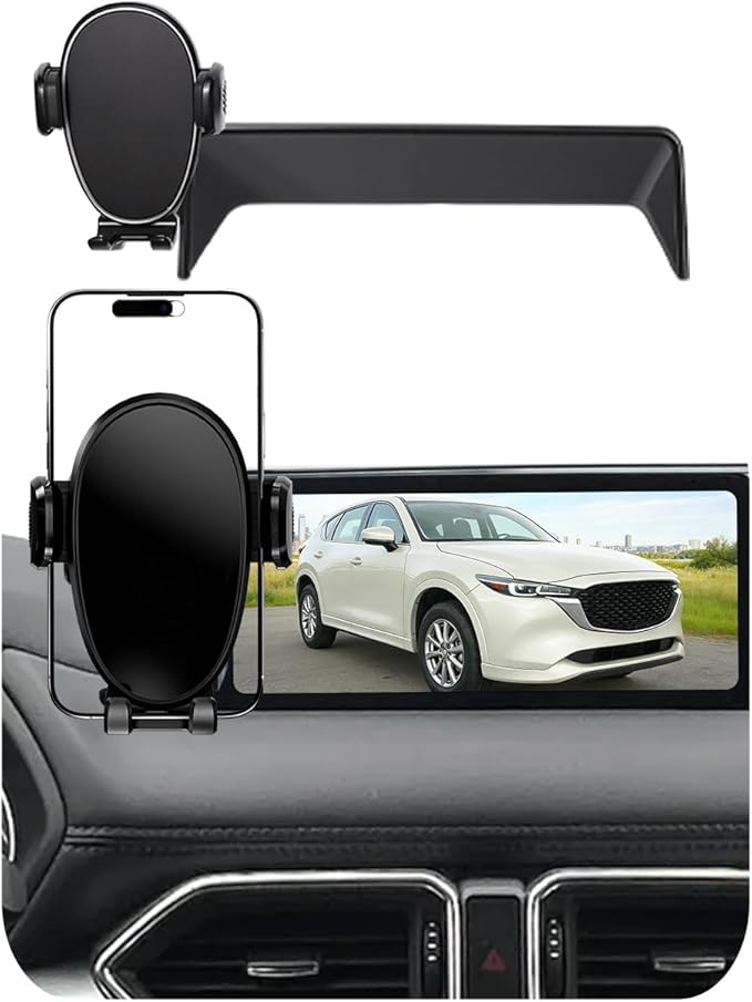 Car Phone Holder for Mazda CX5 (2021-2024 2025,10.25"),Screen Phone Mount,360 Phone Holder Rotating,Hands Free Mobile Holder,Car Mount for iPhone,Samsung & Android,2023 CX-5 Interior Accessories