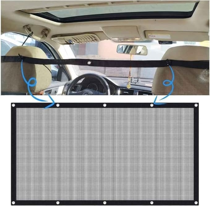 Car Dog Barrier Net for Lexus GX550 550h 2024 2025, Pet Transportation Divider Mesh Stretchable Backseat Protection Fence Adjustable Obstacle Safe Driving