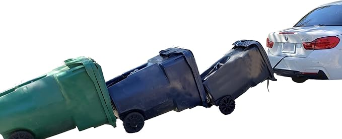 Trash Trainer Garbage Can Hauler | Cart to Cart Strap | Used with The Trash Trainer Vehicle to Cart Strap | Tow Multiple Trash Cans | No Hitch Required | Works with Any Vehicle | Trash Hauler