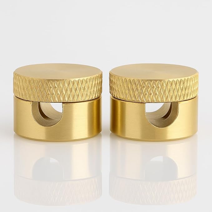 Gold Cord Organizer (2-Pack): Premium Aluminum Cable Organizer - Luxury Gold Cable Clips, Strong 3M Adhesive Cord Holder for Nightstand, Desk & Car - Sleek Cable Anchors Design