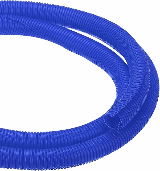 DMiotech 50ft Wire Loom Split Tubing 1 1/4 Inch(31.8mm) ID, Cord Protectors from Pet Flexible Conduit Cable Management for Office Home Garden, Blue