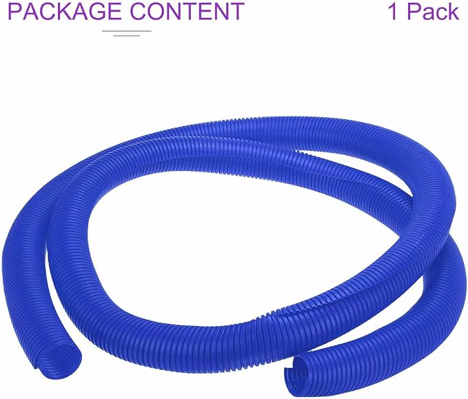 DMiotech 10ft Wire Loom Split Tubing 2 Inch(50.8mm) ID, Cord Protectors from Pet Flexible Conduit Cable Management for Office Home Garden, Blue