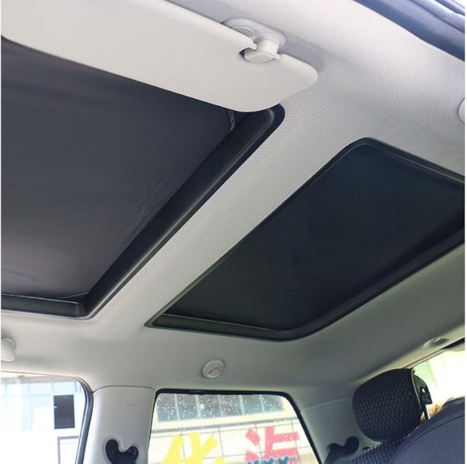 QQJ 2pcs Foldable Sunroof Shade For passenger car Sunshade Heat Isolate fit for Mini Cooper, Clubman & Countryman R56 All Years