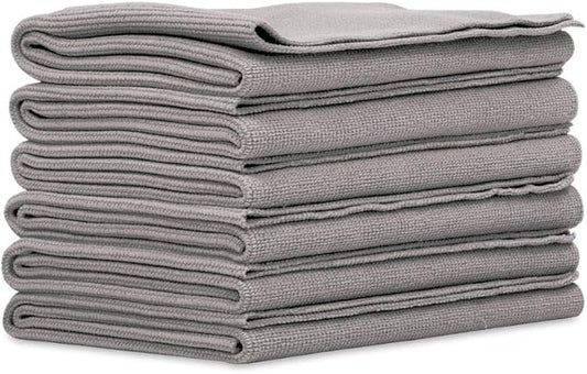 Griot's Garage Microfiber Edgeless Towels for Interior and Exterior Car Detailing and Polishing, Scratch-Free, 16” x 16”, Set of 6, 14902