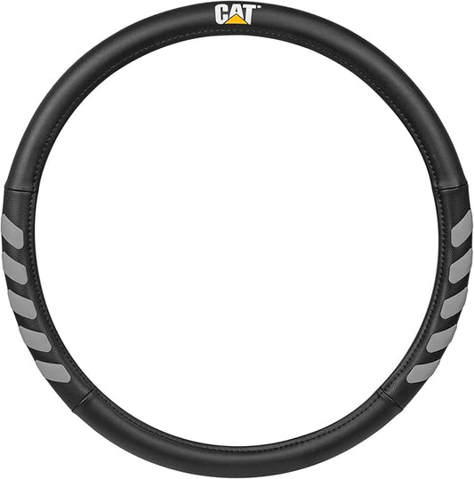 Cat® UltraSport Faux Black Leather Semi Truck Steering Wheel Cover, Fits RV and Big Rig Trucker, Steering Wheel Cover for Trucks 18 Wheeler - X-Large 17.5" - 18" Inches