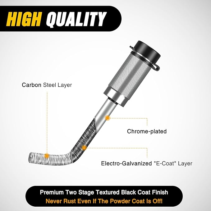 Nilight Trailer Hitch Lock Pin 1/2" & 5/8" Locking Receiver Hitch Pin Keyed Unique Weatherproof Anti-Theft Lockable Fits 2" 2-1/2" & 1-1/4"Receiver Tow Truck Boat Bike Truck Silver