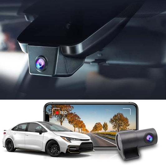 Fitcamx Front 4K and Rear 1080P Dash Cam Adapts for Toyota Corolla LE L XLE XSE SE 2020 2021 2022 Hybrid & Hatchback 2019-2022 (Gen12), Integrated OEM Style, Loop Recording WiFi, G-Sensor, 128GB Card