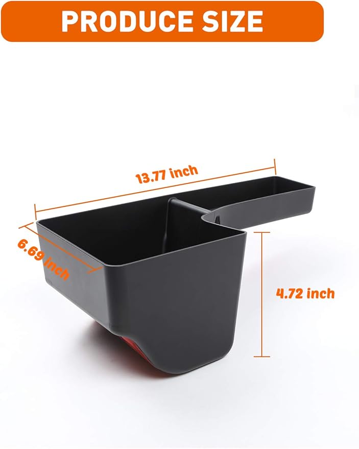 Savadicar RBR Wheel Well Storage Bin Rear Trunk Organizer for 2018-2023 Jeep Wrangler JL JLU 2/4 Door, Interior Accessories, Left Side, Black