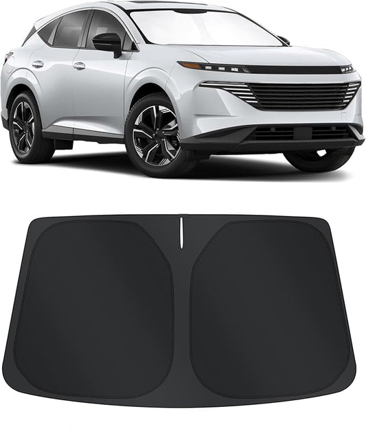 TINGLU Sun Shade for Nissan Murano 2025 2026 Accessories Windshield Sun Shade Window Shade UV Rays Protection Sun Visor Cover with Steering Wheel Sunshade Storage Bag