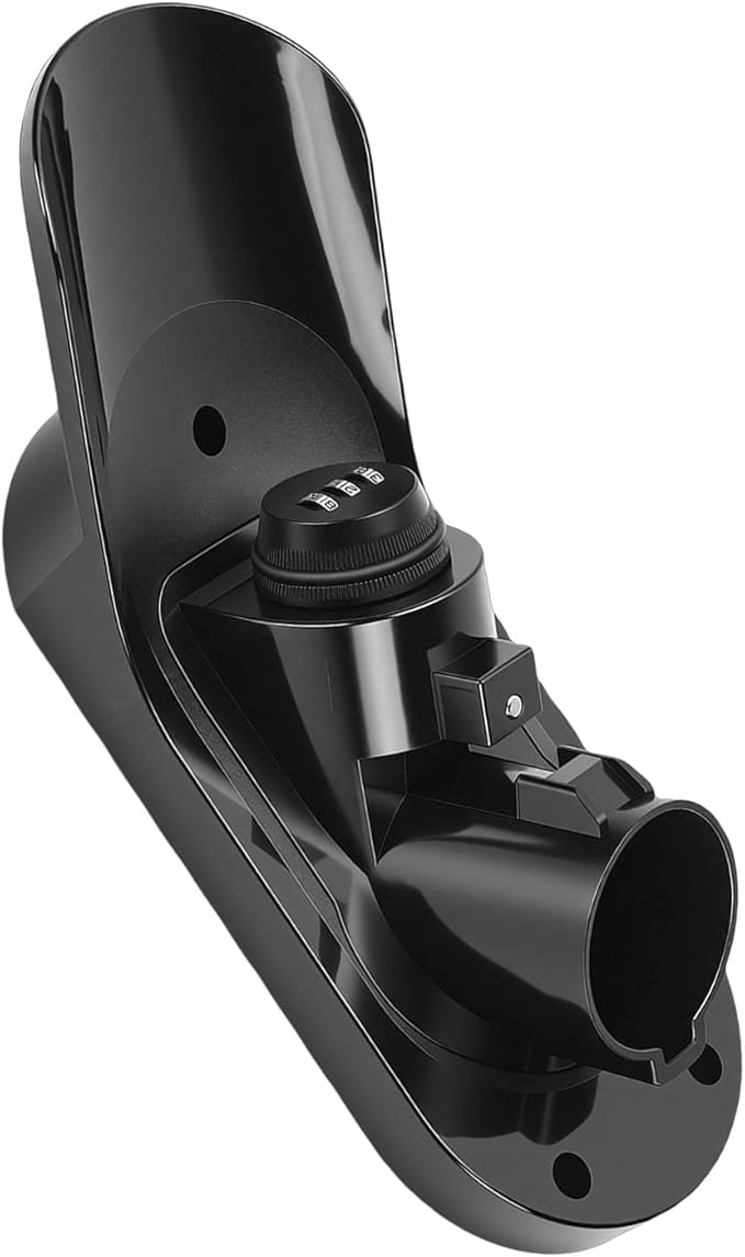 EV Charger Holder, Electric Car Charger Wall Mount Bracket, Electric Vehicle Plug Organizer with Password Lock, Ideal for SAE J1772 Type 1 Charging Cable