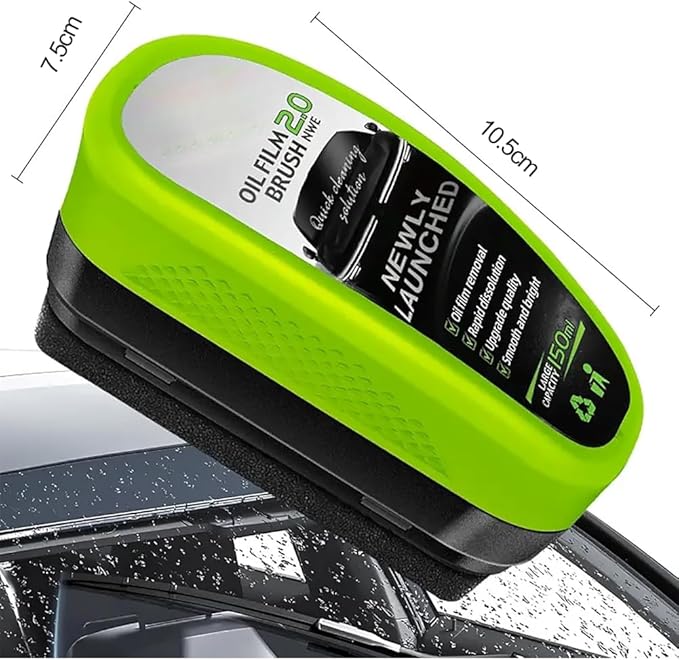 Car Windscreen Cleaner, Clear Car Window Glass Vision, Cars Glass Cleaner, 2026 Automotive Oil Film Cleaning Brush, Improves Window Clarity