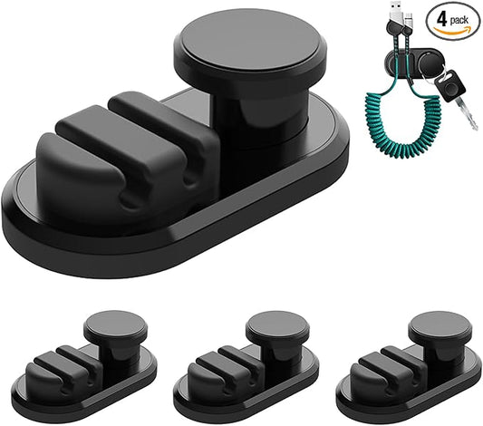 Car Dashboard Hook Holder for Key, Charging Cable, Data Cable,Earphone Cable,Bag and Mask, Phone Cord Organizer Stick on Dashboard,Hanging Hooks, Holder, Organizer, Winder for Car,Door and Wall