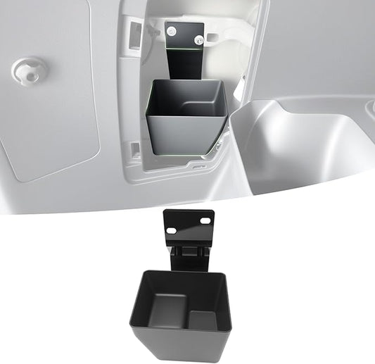 Trunk Organizer for 2010-2024 Toyota 4Runner 5-Seat 2nd Row(NOT Fit 7-Seat 3rd Row), Rear Trunk Storage Box Bin Cargo Tray for 10-24 4 Runner Interior Accessories(Hidden Left Side)